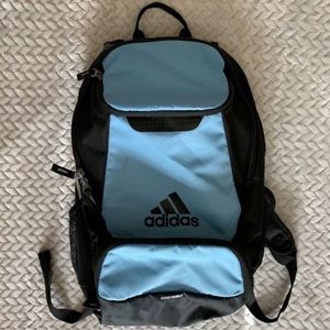 Light Blue and Black Adidas Backpack